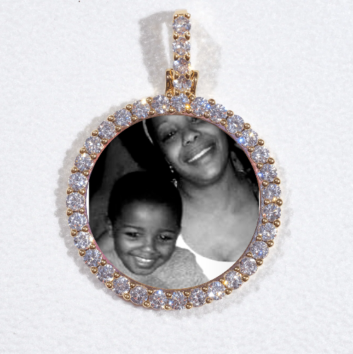 3D CIRCLE CUSTOM PICTURE PENDANT SMALL SIZE