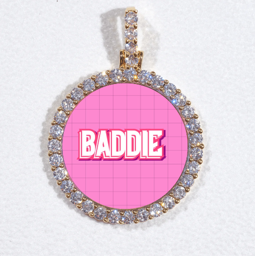 3D CIRCLE CUSTOM PICTURE PENDANT SMALL SIZE