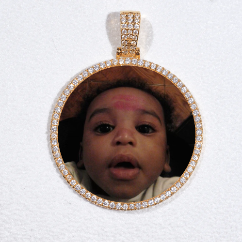 MEDIUM 3D CIRCLE CUSTOM PICTURE PENDANT