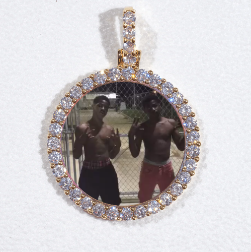 3D CIRCLE CUSTOM PICTURE PENDANT SMALL SIZE