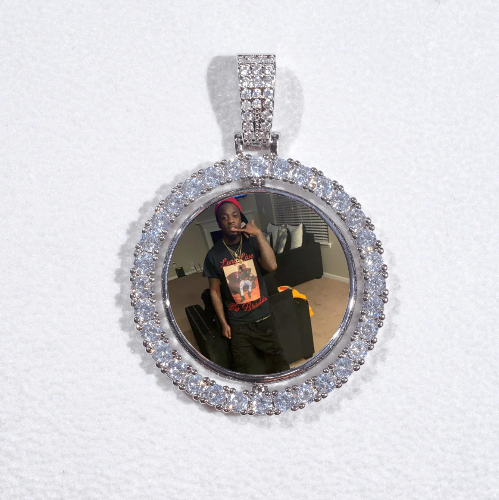 3D Spinning 2-Faced Custom Picture Pendant