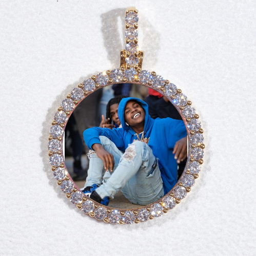 3D CIRCLE CUSTOM PICTURE PENDANT SMALL SIZE
