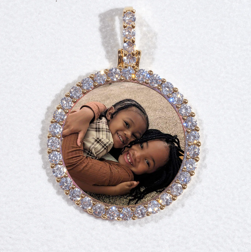3D CIRCLE CUSTOM PICTURE PENDANT SMALL SIZE
