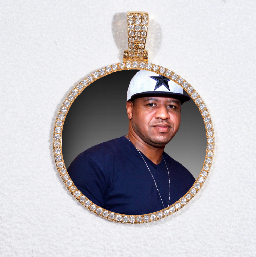 MEDIUM 3D CIRCLE CUSTOM PICTURE PENDANT