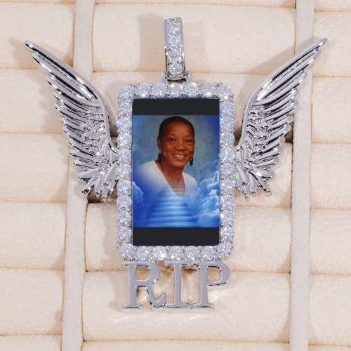 RIP WING 3D CUSTOM PICTURE PENDANT