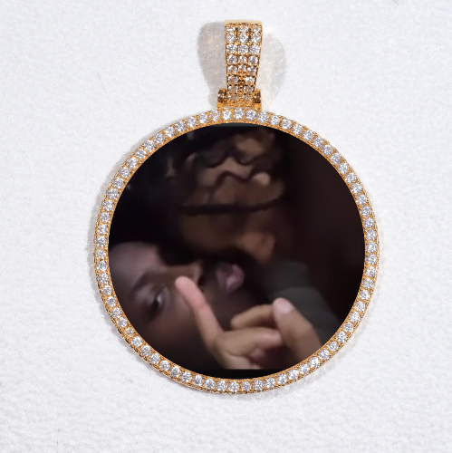 MEDIUM 3D CIRCLE CUSTOM PICTURE PENDANT