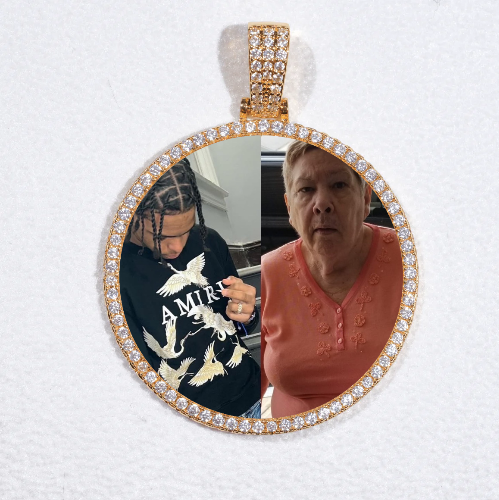 MEDIUM 3D CIRCLE CUSTOM PICTURE PENDANT
