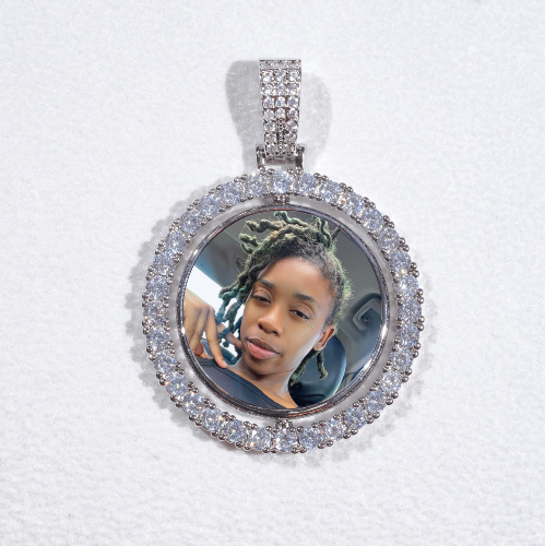 3D Spinning 2-Faced Custom Picture Pendant