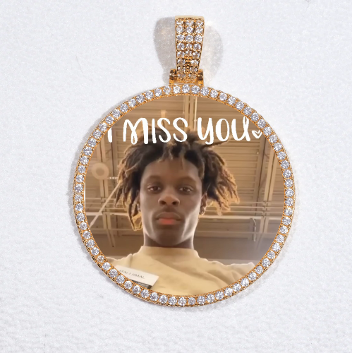 MEDIUM 3D CIRCLE CUSTOM PICTURE PENDANT