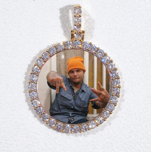 3D CIRCLE CUSTOM PICTURE PENDANT SMALL SIZE