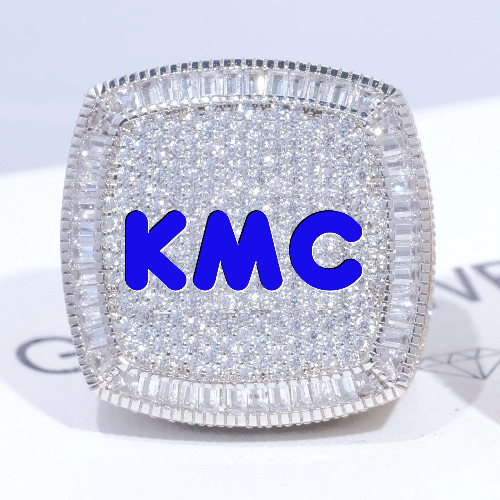 CUSTOM LETTER 3D ICED RING