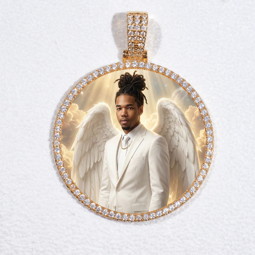 MEDIUM 3D CIRCLE CUSTOM PICTURE PENDANT