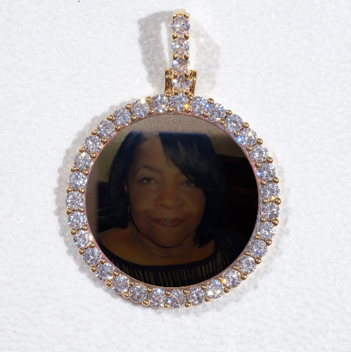 3D CIRCLE CUSTOM PICTURE PENDANT SMALL SIZE