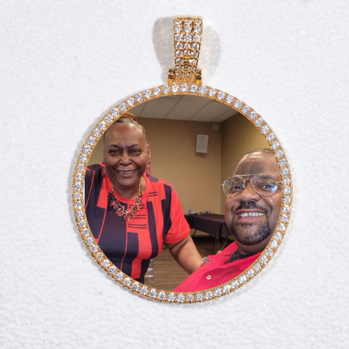 MEDIUM 3D CIRCLE CUSTOM PICTURE PENDANT