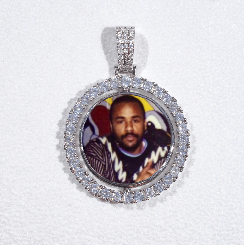 3D Spinning 2-Faced Custom Picture Pendant