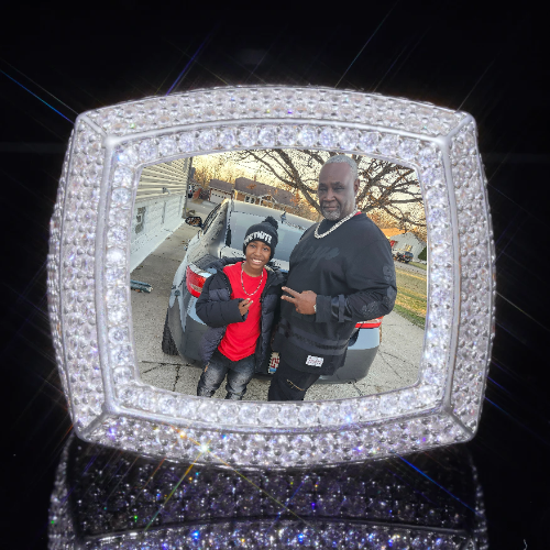 3D CUSTOM PICTURE ICED RING