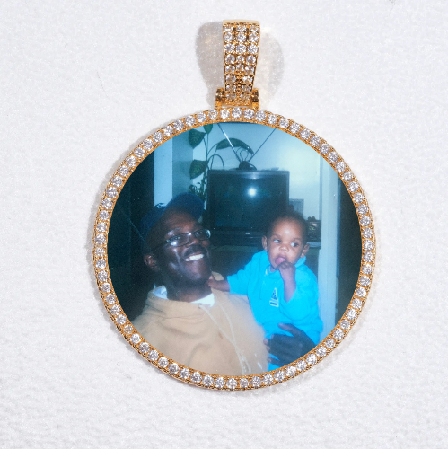 MEDIUM 3D CIRCLE CUSTOM PICTURE PENDANT