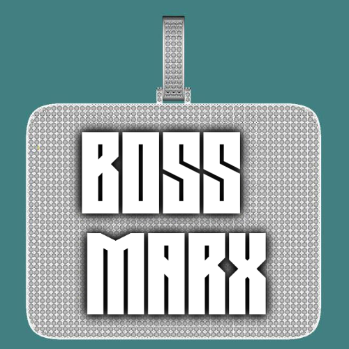 CUSTOM LETTER NECKLACE 3D BIG SQUARE