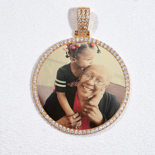 MEDIUM 3D CIRCLE CUSTOM PICTURE PENDANT