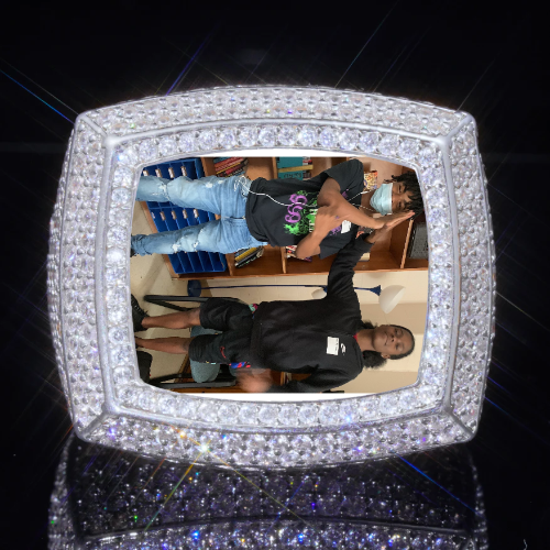 3D CUSTOM PICTURE ICED RING