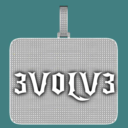 CUSTOM LETTER NECKLACE 3D BIG SQUARE