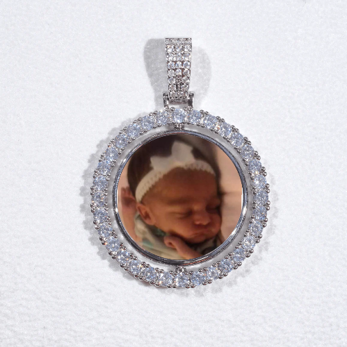 3D Spinning 2-Faced Custom Picture Pendant