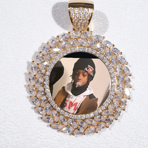 Large 3D Wheat Ear Custom Picture Pendant
