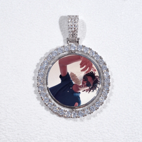 3D Spinning 2-Faced Custom Picture Pendant