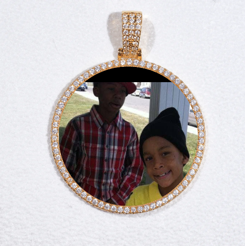 MEDIUM 3D CIRCLE CUSTOM PICTURE PENDANT