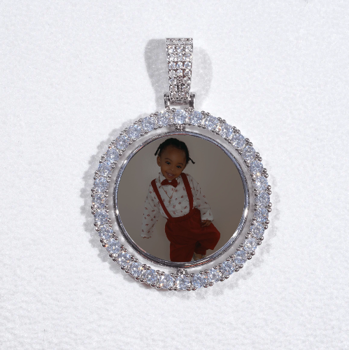 3D Spinning 2-Faced Custom Picture Pendant