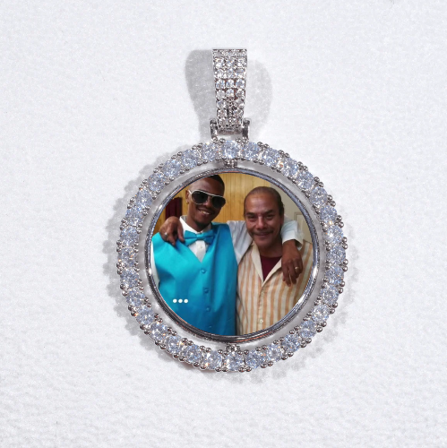 3D Spinning 2-Faced Custom Picture Pendant