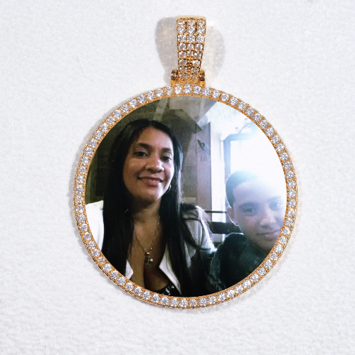 MEDIUM 3D CIRCLE CUSTOM PICTURE PENDANT