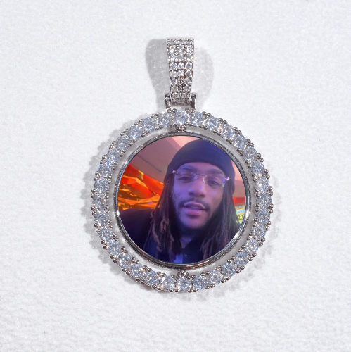 3D Spinning 2-Faced Custom Picture Pendant