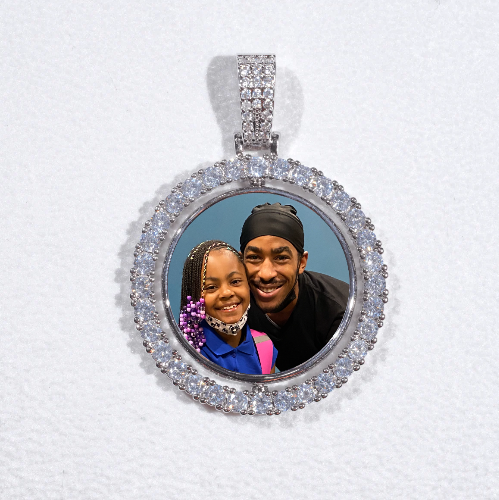 3D Spinning 2-Faced Custom Picture Pendant