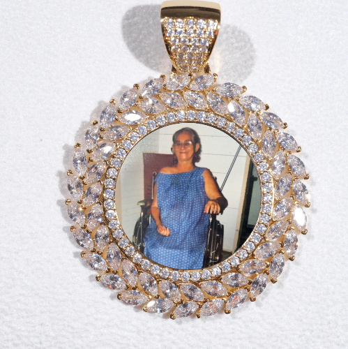 Large 3D Wheat Ear Custom Picture Pendant