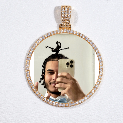 MEDIUM 3D CIRCLE CUSTOM PICTURE PENDANT