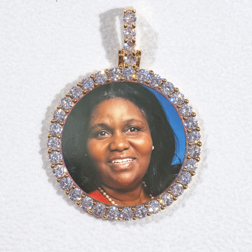 3D CIRCLE CUSTOM PICTURE PENDANT SMALL SIZE