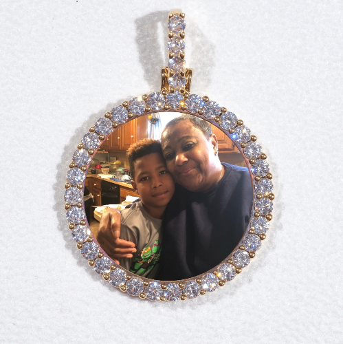 3D CIRCLE CUSTOM PICTURE PENDANT SMALL SIZE