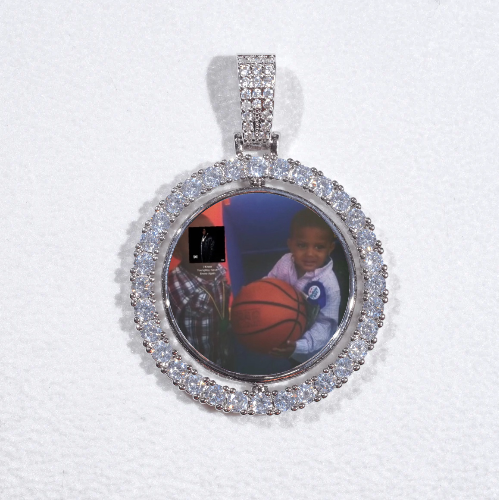 3D Spinning 2-Faced Custom Picture Pendant