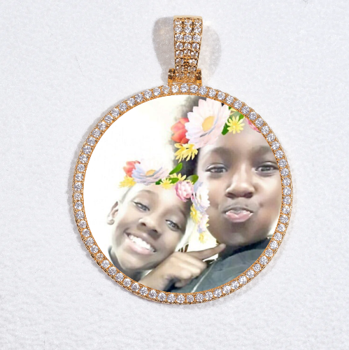MEDIUM 3D CIRCLE CUSTOM PICTURE PENDANT