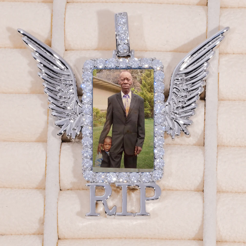 RIP WING 3D CUSTOM PICTURE PENDANT