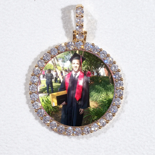 3D CIRCLE CUSTOM PICTURE PENDANT SMALL SIZE