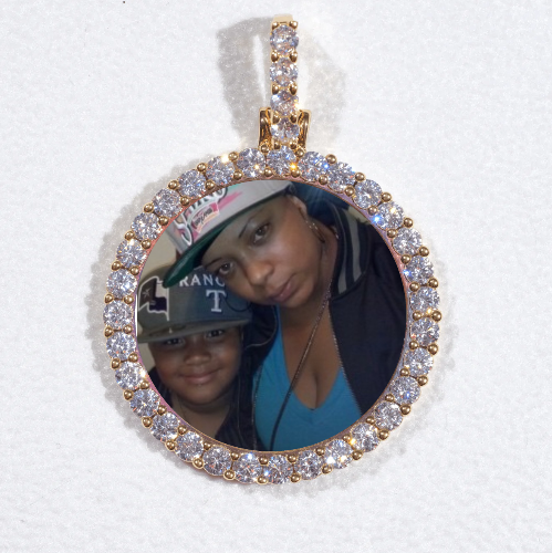 3D CIRCLE CUSTOM PICTURE PENDANT SMALL SIZE