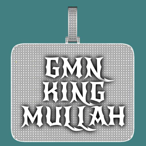CUSTOM LETTER NECKLACE 3D BIG SQUARE