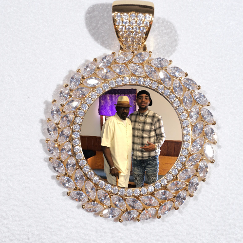 Large 3D Wheat Ear Custom Picture Pendant