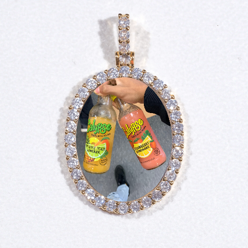 3D Oval Custom Picture Pendant