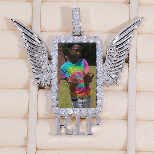 RIP WING 3D CUSTOM PICTURE PENDANT