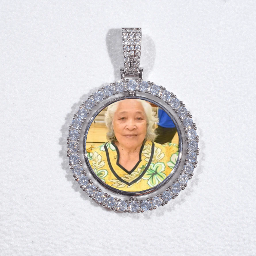 3D Spinning 2-Faced Custom Picture Pendant