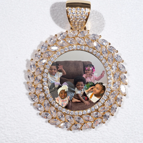Large 3D Wheat Ear Custom Picture Pendant