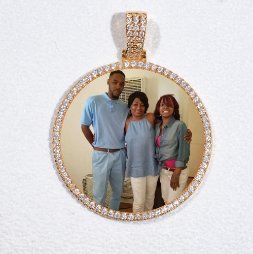 MEDIUM 3D CIRCLE CUSTOM PICTURE PENDANT